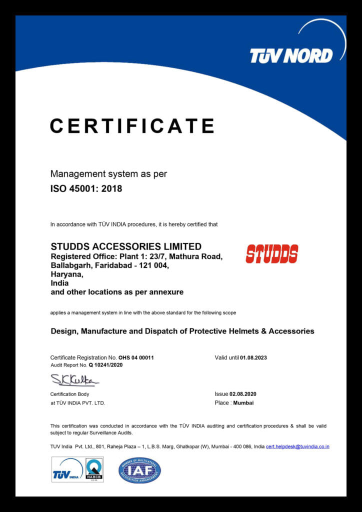ISO 45001: 2018
