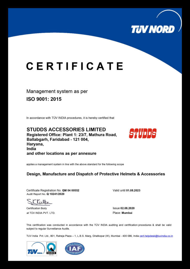 ISO 9001 : 2015