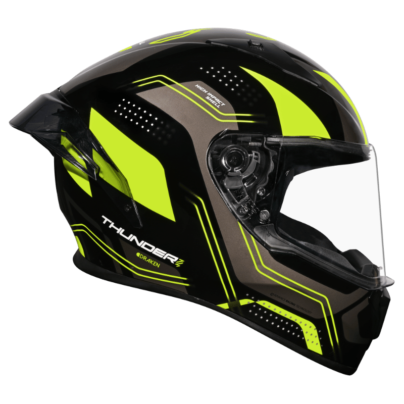 THUNDER DRAKEN D2 BLACK FLU. YELLOW N5 RIGHT